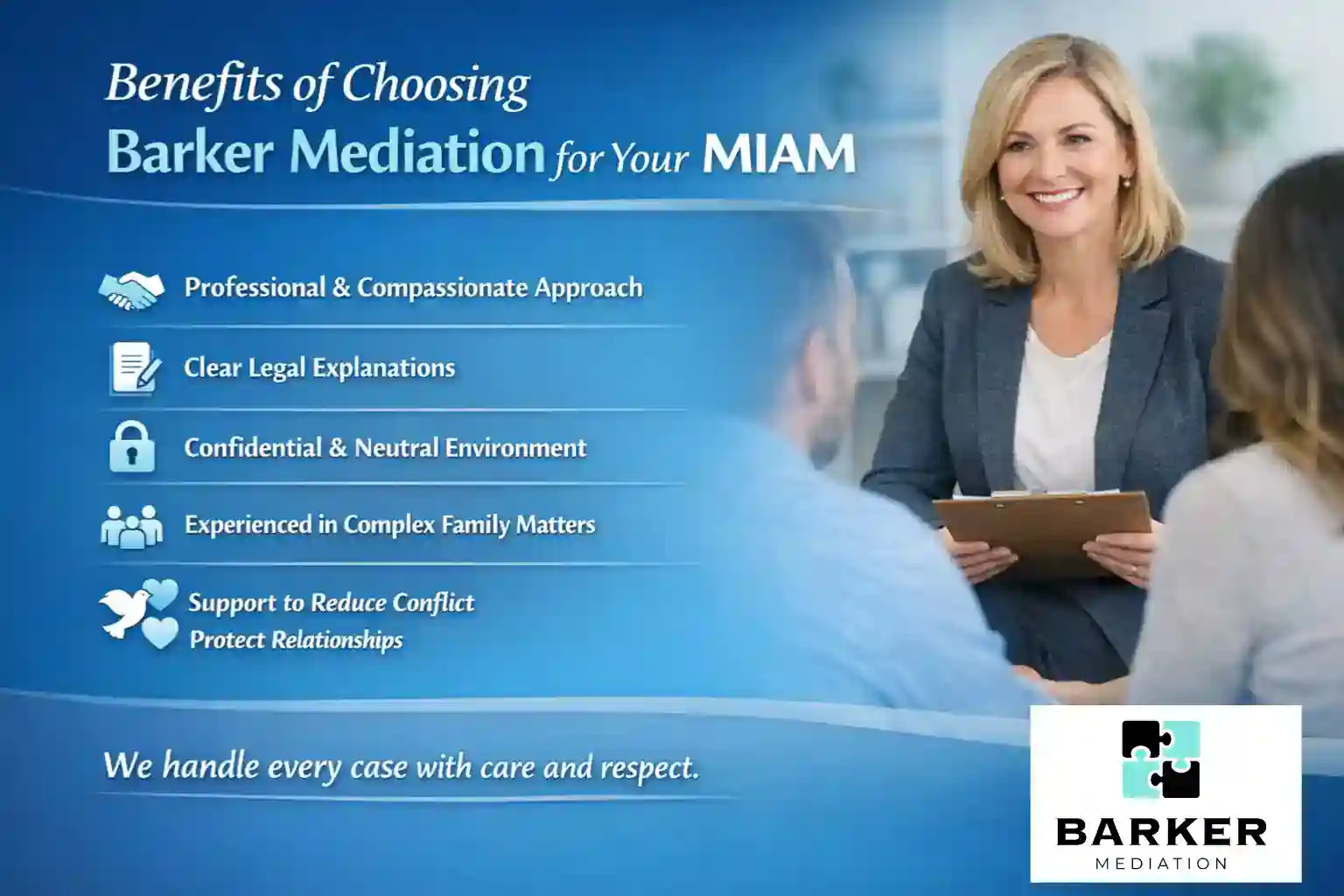 Benefits of Choosing Barker Mediation for Your MIAM Worcester