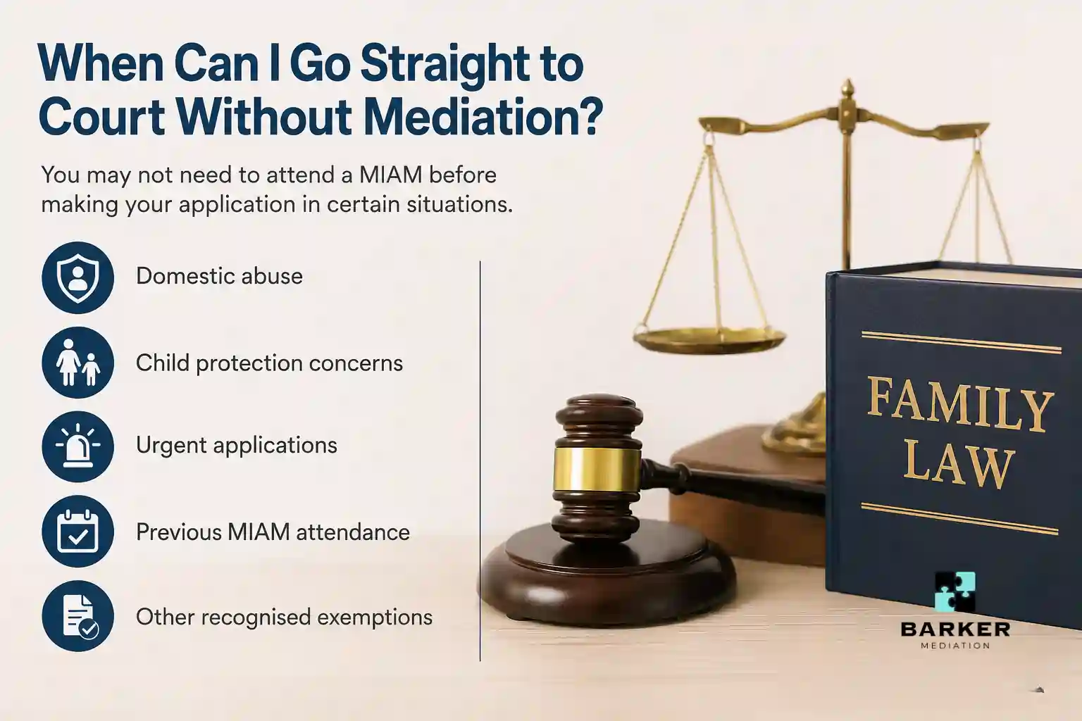 When Can I Go Straight to Court Without Mediation Worcester?